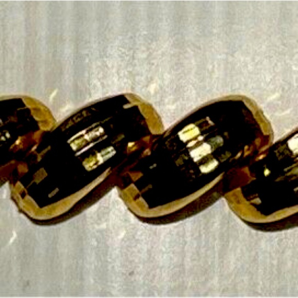 Gold Vermeil Bracelet stamped Iator Italy 925